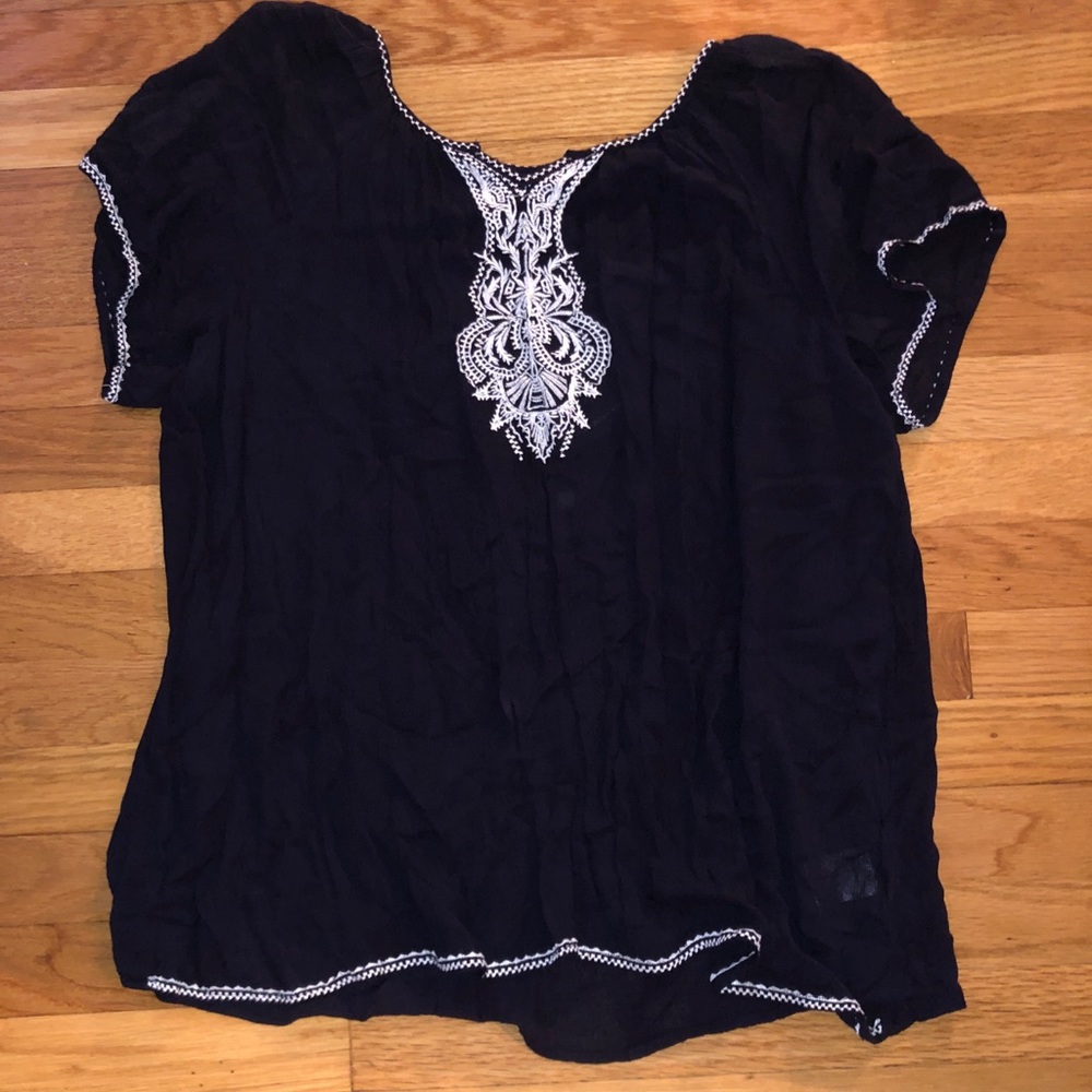Madison coupe large navy blouse